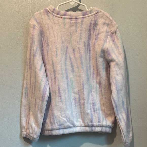 Cat & Jack Medium Girls Purple Tie-Dye Pullover Sweater - Picture 4 of 7